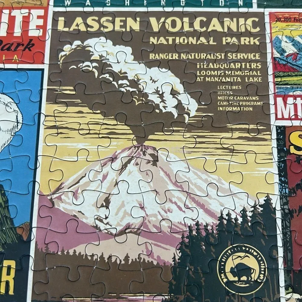 VintageLook National Parks 🏞️🌲Puzzle 🧩 1000 pieces! Gorgeous hues! Good times!